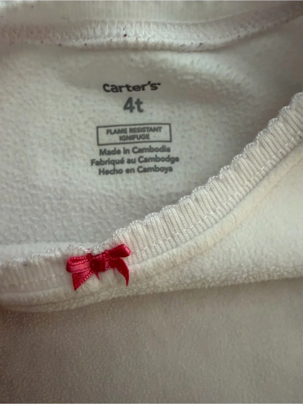 Carter's 4T Girls Winter Penguin Fleece Pajama Set